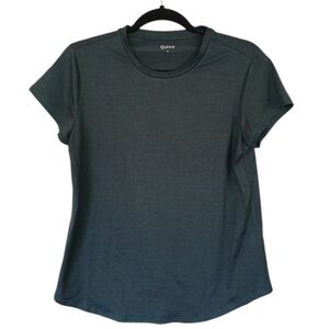 Quince Flowknit Breeze Boxy Performance Tee In Heather Green Size Small
